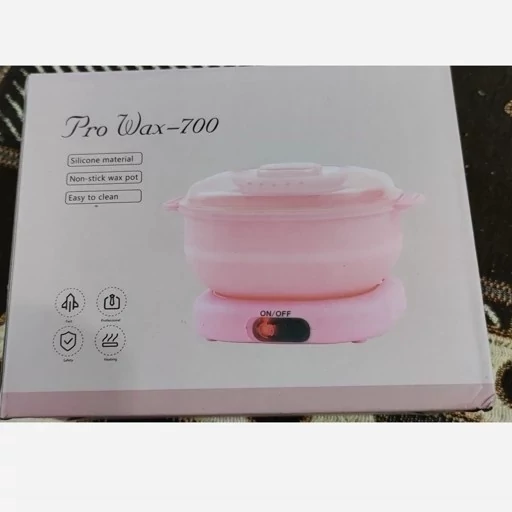 دستگاه وکس برقی سیلیکونی pro wax 700 مسافرتی ( دستگاه شمع دارای دکمه خاموش روشن)