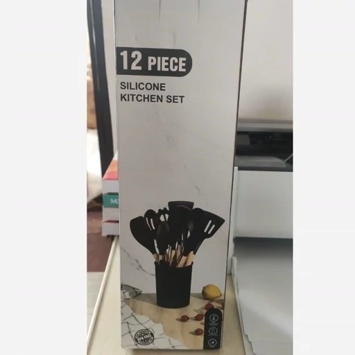 ست کفگیر و ملاقه سلیکونی 12 عددی silicons kitchen set