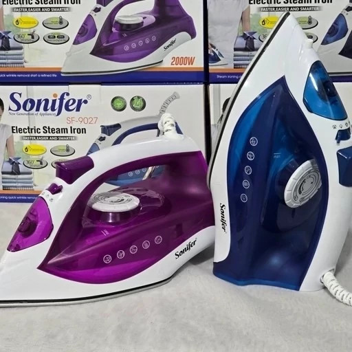 اتو بخار سونیفر (کفه سرامیکی) 2000w (طراحی ارگونومیک) SF-9027