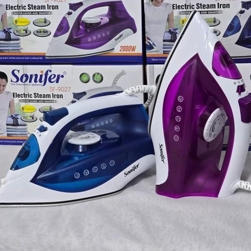 اتو بخار سونیفر (کفه سرامیکی) 2000w (طراحی ارگونومیک) SF-9027