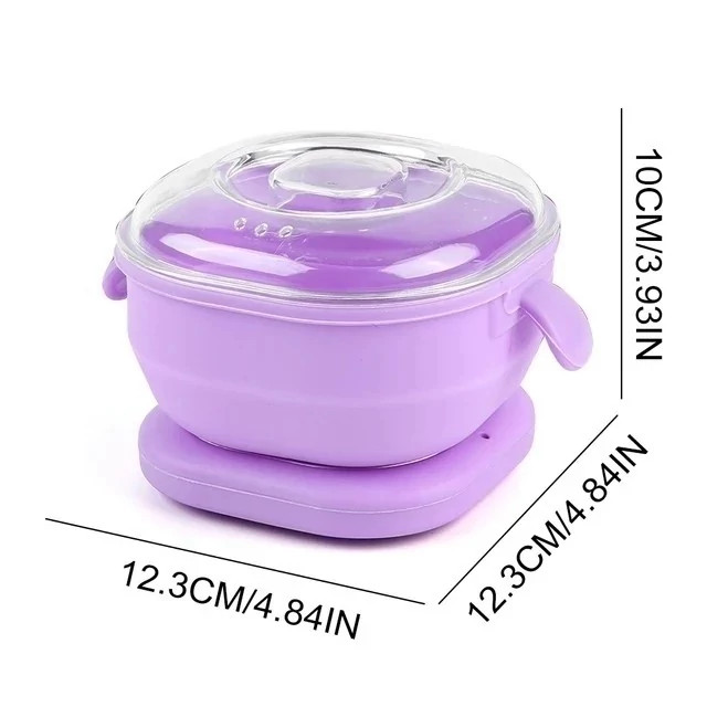 دستگاه وکس سیلیکونی ، موم گرم کن اصلی وارداتی تاشو سلیکونی مربع wax warmer
