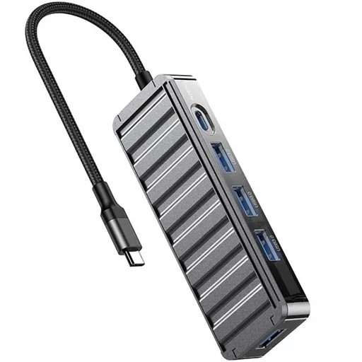 هاب 5 پورت تایپ سی ایکس او HUB015