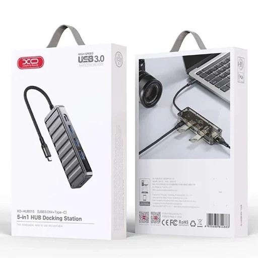 هاب 5 پورت تایپ سی ایکس او HUB015