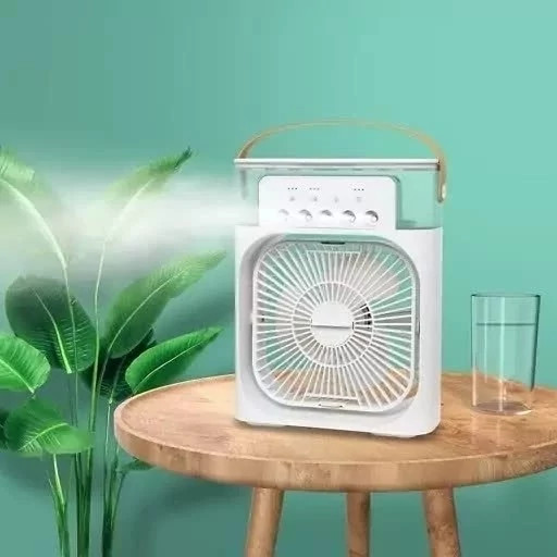 کولر آبی برقی رو میزی قابل حمل مینی مه پاش برقی بخور سرد رومیزی mini cooling fan