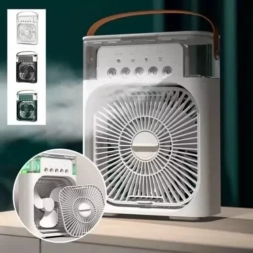 کولر آبی برقی رو میزی قابل حمل مینی مه پاش برقی بخور سرد رومیزی mini cooling fan