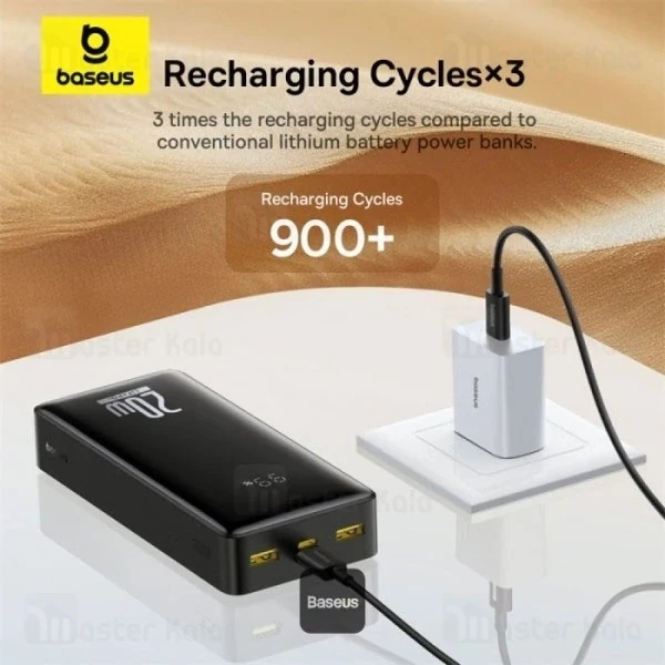 پاوربانک 18400 بیسوس Baseus LifePO4 P10071000113-00 توان 20 وات
