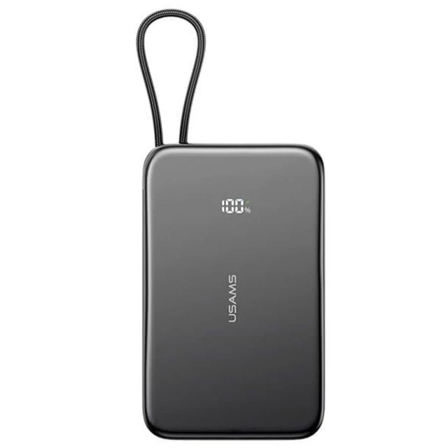 پاوربانک مگنتی 5000 فوق باریک با کابل Type-C یوسامز US-CD227 USAMS CD227
