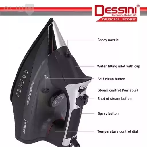 اتوبخار دسینی کد 7007یک سال گارانتی