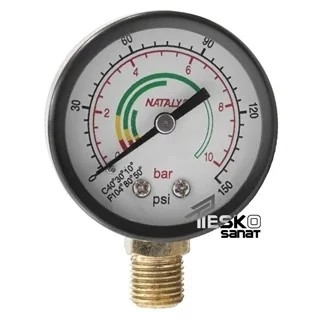 گیج فشار ناتالی 10 بار 5 سانتی مدل PG10b-5