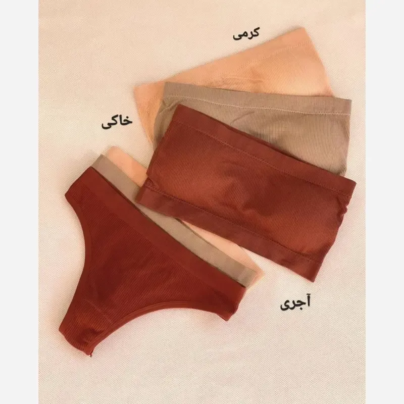 ست نیمتنه و شورت زنانه نخی کبریتی دکلته بکلس کاپدار سایز 38 تا 46