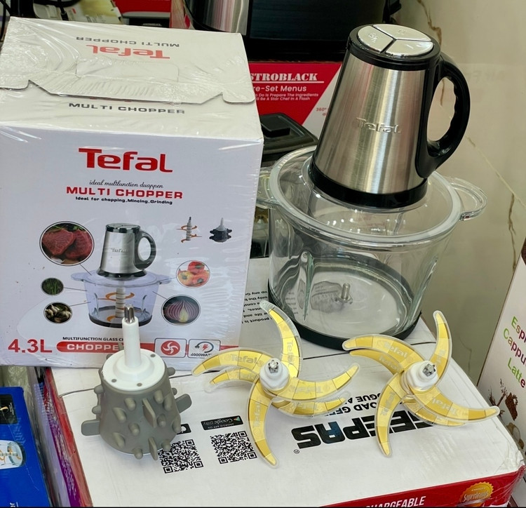 خردکن غذاساز تفال- ظرفیت 4/3 لیتری 6+6 تیغه مدل TF-2026